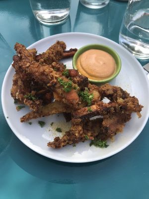 Vegetable fries at Bonobo Cafe in Christchurch