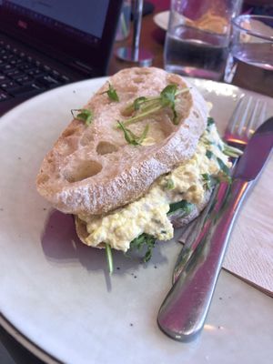 “Egg” toasted sandwich  at Bonobo Cafe in Christchurch