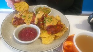 Nachos are amazing at Bonobo Cafe in Christchurch