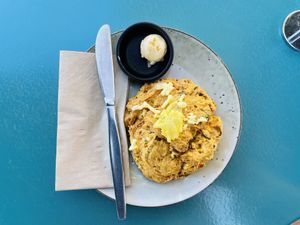 Savory scone   at Bonobo Cafe in Christchurch
