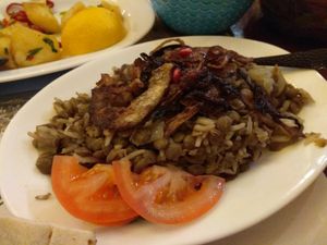 Mujadara at Beirut Star in Glasgow