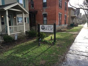 Front entrance at The Owl House in Rochester