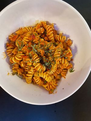 Summer pasta (I think) at The Owl House in Rochester