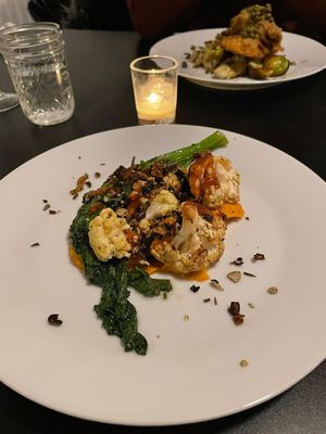 Herb crusted cauliflower - Valentine's Day Dinner at The Owl House in Rochester