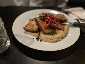 Vegan Tofu plate  at The Owl House in Rochester