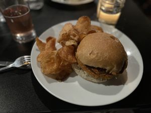 Vegan Chickpea Mediterranean Sandwich  at The Owl House in Rochester