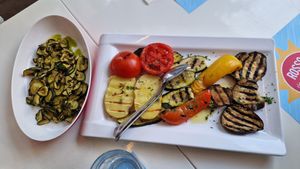 Fried veggies at Rossopomodoro in Rimini