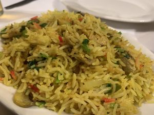 Mushroom pilau  at The Capital in Durham