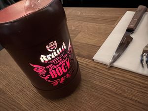 table  at Bella Roma in Amsterdam