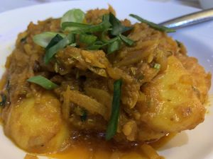 Bombay Aloo Jeera  at Le Raaj in Durham