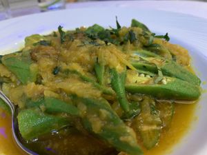 Bindi bhaji  at Le Raaj in Durham