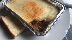 Pastel de papa - shepherd’s pie  at Isla Vegana in Ushuaia