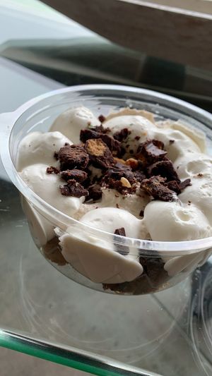 Chocolate and orange cake at Isla Vegana in Ushuaia