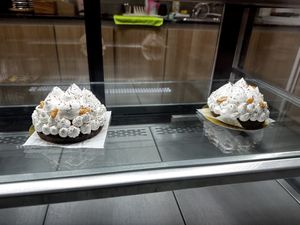 Look at the vegan desserts!   at Isla Vegana in Ushuaia