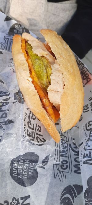 Sandwich at Isla Vegana in Ushuaia