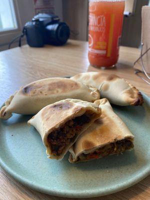 Soya Empanadas   at Isla Vegana in Ushuaia