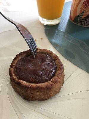 Pepa - a jammy dessert   at Isla Vegana in Ushuaia