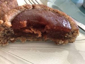 Soft crumb - filled with jam! 5/5  at Isla Vegana in Ushuaia