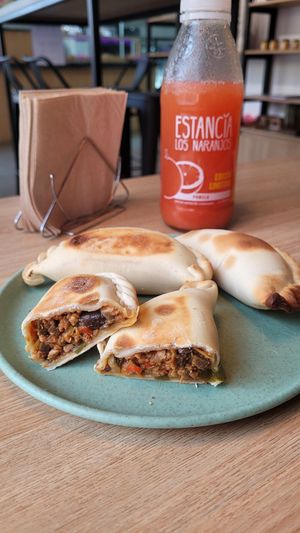 Vegan Empanadas with Soymeat at Isla Vegana in Ushuaia