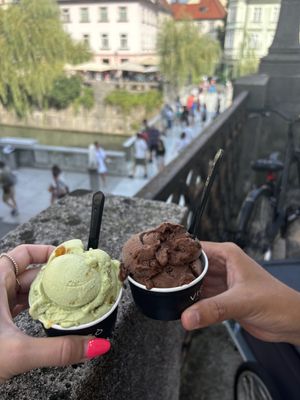 Matcha and chocolate   at Vigó - Kongresni Trg in Ljubljana