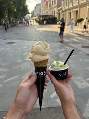 Passion fruit and matcha flavours  at Vigó - Kongresni Trg in Ljubljana