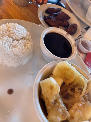 Yucca rice and beans  at Smokies Cuban Cafe in Pigeon Forge