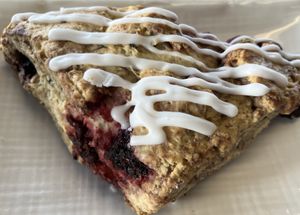 Lemon / earl grey / blackberry scone  at The Daily Roast Fine Coffee Company in Sechelt