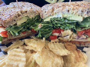 Veggie sandwich  at Black Bean Cafe in Gibsons