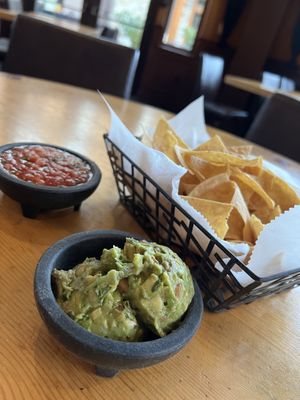 Guac, salsa and chips  at Gomez in Mammoth Lakes
