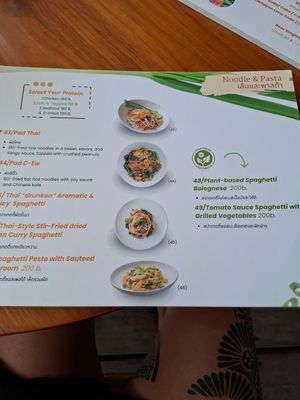 Menu at Spa Cafe in Koh Chang