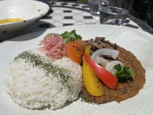 Coconut curry  at Sun Rice Kitchen in Hyogo