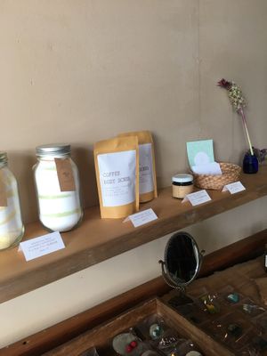 Vegan friendly products at Tane Cafe in Nagano