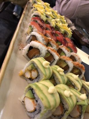 Rolls misti  at Mun Sushi Bar in Rome