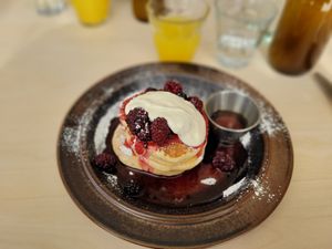 American pancakes at Kumi Oslobukta in Oslo