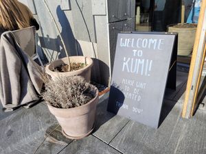 Welcome sign at Kumi Oslobukta in Oslo