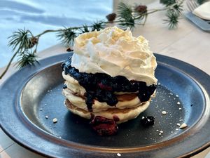 Vegan pancakes  #Veganuary at Kumi Oslobukta in Oslo