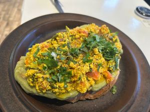 Tofu scramble  at Kumi Oslobukta in Oslo