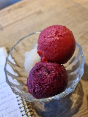 Sorbets at Grycan in Krakow