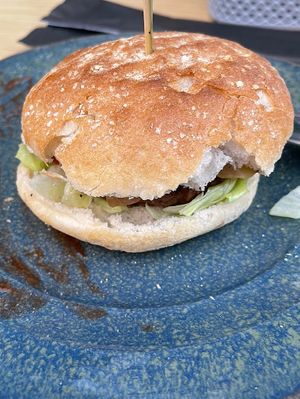 Vegan burger at The Abbey Tavern in Orihuela