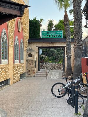 Entrance to the Beer Garden at The Abbey Tavern in Orihuela
