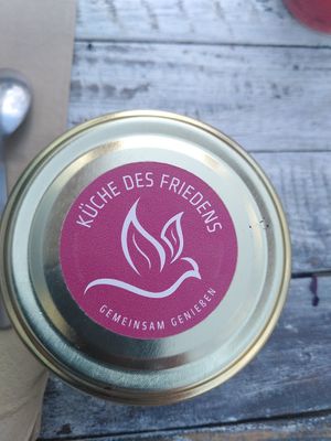 Let's be happy together! at Küche des Friedens in Rostock