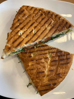 Sandwich with "Mozzarella" and tomato at Küche des Friedens in Rostock