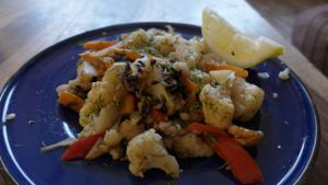 Cauliflower tea dish at Veda House - Sofia in Sofia