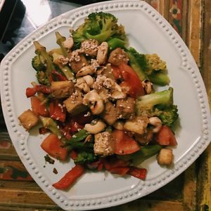 Tofu and veggies  at Veda House - Sofia in Sofia