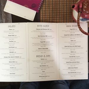 English menu at Veda House - Sofia in Sofia