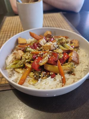 Asian tofu with basmati at Veda House - Sofia in Sofia