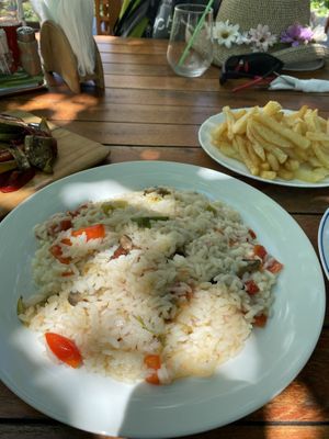 Vegetable risotto   at Garden Organic Restaurant in Kruje