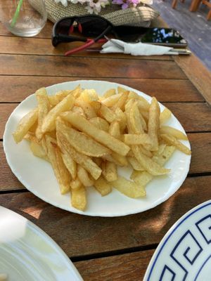 Chips  at Garden Organic Restaurant in Kruje