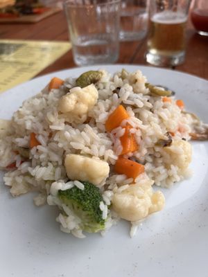 Risotto   at Garden Organic Restaurant in Kruje