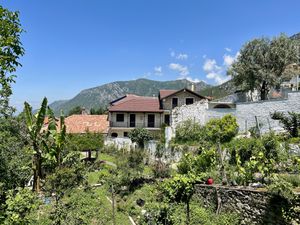 Garden setting   at Garden Organic Restaurant in Kruje